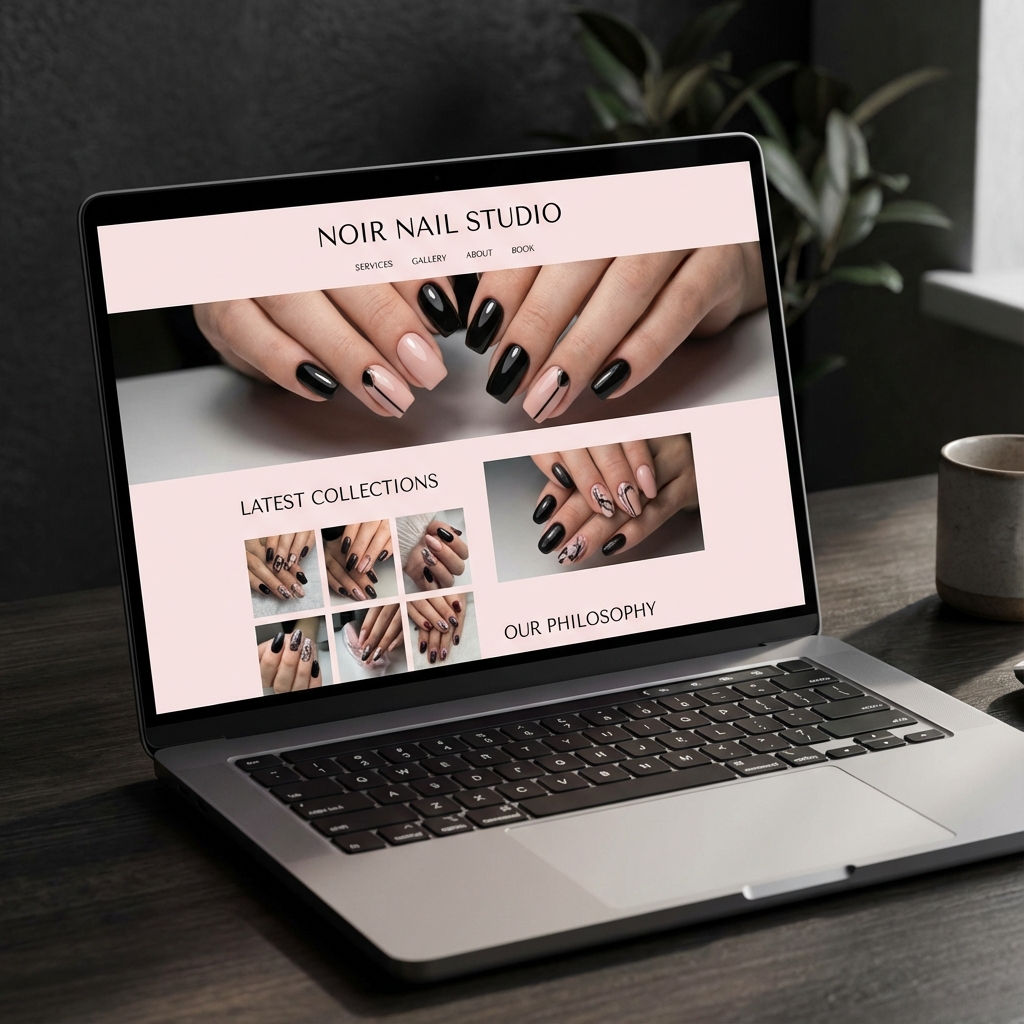 Site de Nail Design Moderno